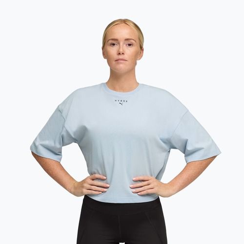 Tricou de antrenament damă PUMA x HYROX Cropped Lifestyle Tee gri