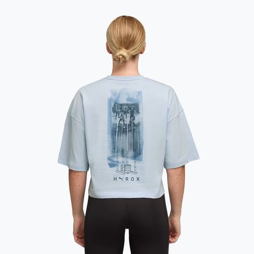Tricou de antrenament damă PUMA x HYROX Cropped Lifestyle Tee gri