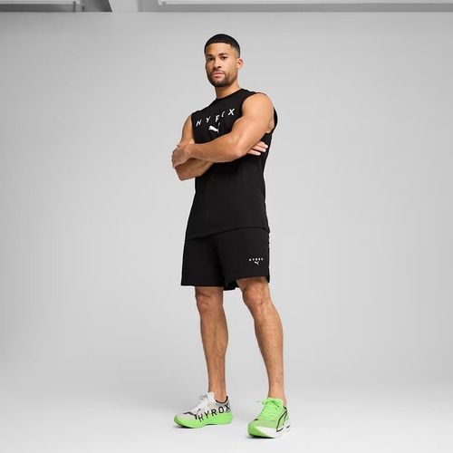 Tricou de antrenament pentru bărbați PUMA x HYROX Cutoff Tank negru
