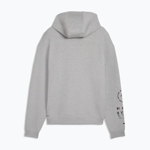 Hanorac de antrenament pentru bărbați PUMA x HYROX Cloudspun Hoodie gri