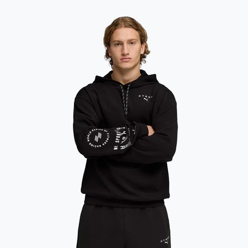 Hanorac de antrenament pentru bărbați PUMA x HYROX Cloudspun Hoodie negru
