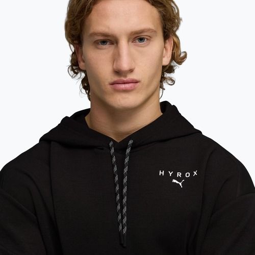 Hanorac de antrenament pentru bărbați PUMA x HYROX Cloudspun Hoodie negru