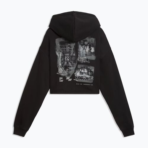 Hanorac de antrenament damă PUMA x HYROX Heavyweight Hoodie negru