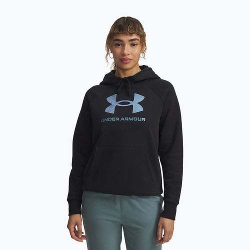 Hanorac pentru femei Under Armour Rival Feelce Shimmer Hoody black/iridescent