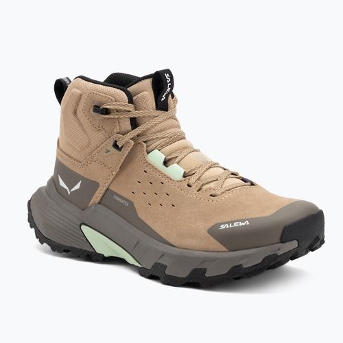 Încălțăminte de trekking pentru femei Salewa Pedroc 2 Leather Mid PTX quicksand/bungee cord