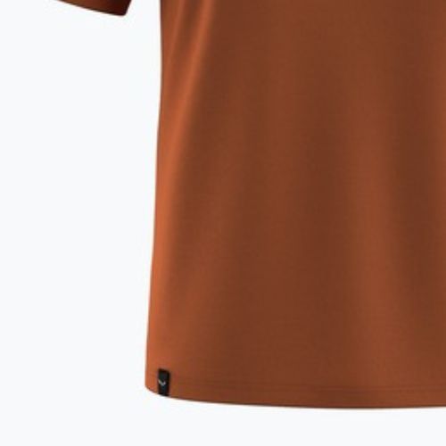 Tricou pentru bărbați Salewa Solidlogo Dry bombay brown