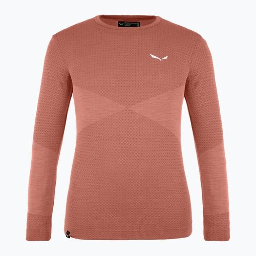 Longsleeve termoactiv pentru copii Salewa Zebru Med Warm AMR etruscan red