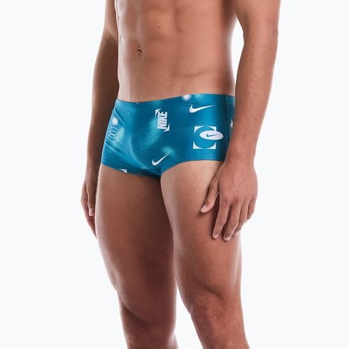 Slip de baie pentru bărbați Nike Hydrastrong Square Leg Brief green abyss