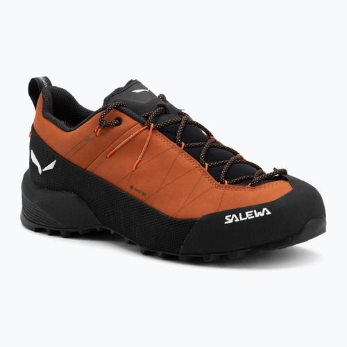 Încălțăminte de abordare pentru bărbați Salewa Wildfire Leather 2 GTX bombay brown/black