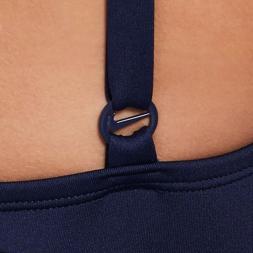 Costum de baie întreg pentru femei Nike Essential V-Neck midnight navy