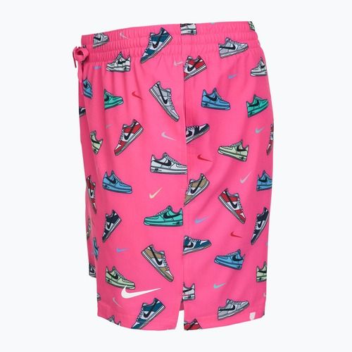 Șorturi de baie pentru bărbați Nike Multi Print 5" Volley pinksicle