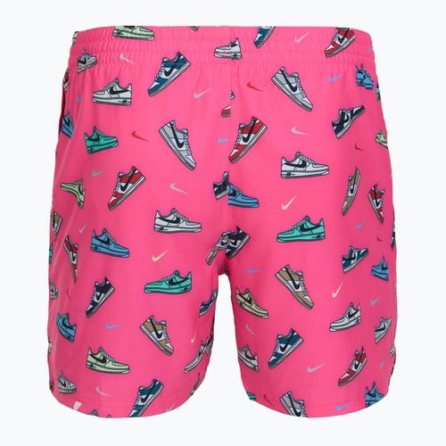 Șorturi de baie pentru bărbați Nike Multi Print 5" Volley pinksicle