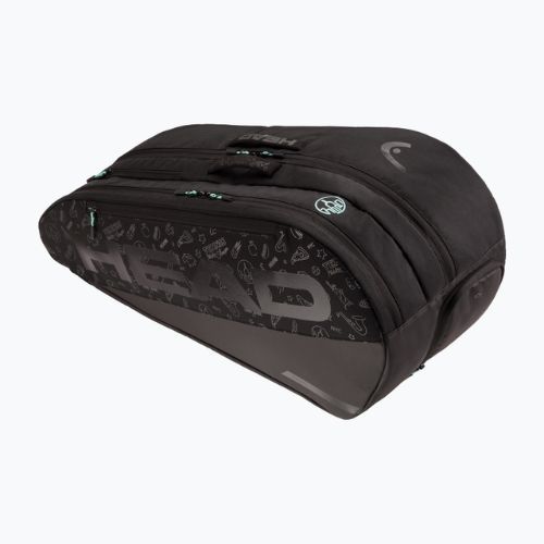 Geantă de tenis HEAD Tour Racquet Bag L Neon 2025 65 l black/blue