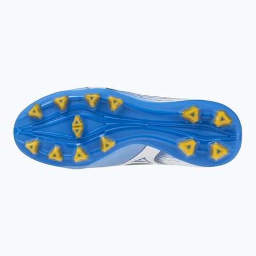 Încălțăminte de fotbal pentru copii Mizuno Alfa III Select Jr FG celeste/white