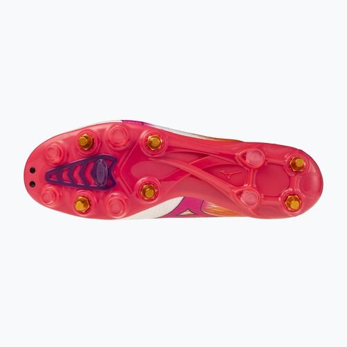 Încălțăminte de fotbal Mizuno Alpha III Japan Mix white/fuchsia purple