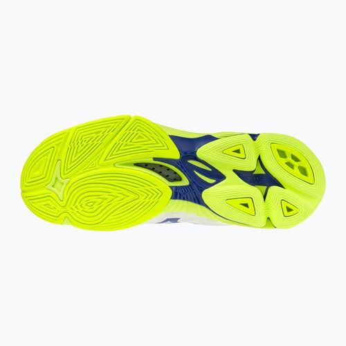 Încălțăminte de volei Mizuno Wave Lightning Pro Mid white/lighting yellow/dazzling blue