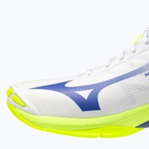 Încălțăminte de volei Mizuno Wave Lightning Pro Mid white/lighting yellow/dazzling blue
