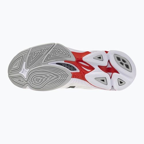 Încălțăminte de volei Mizuno Wave Lightning Pro Mid white/black/fiery red