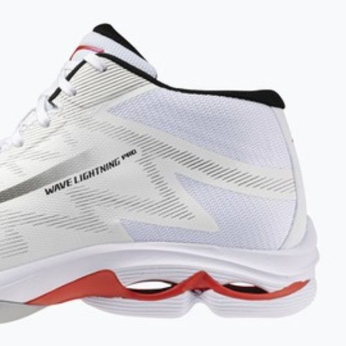 Încălțăminte de volei Mizuno Wave Lightning Pro Mid white/black/fiery red