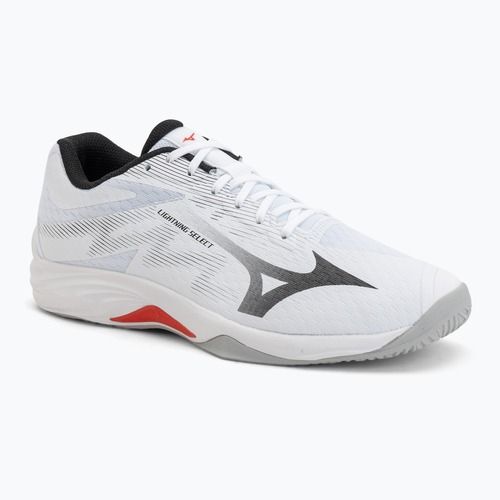 Încălțăminte de volei Mizuno Lightning Select white/black/fiery red