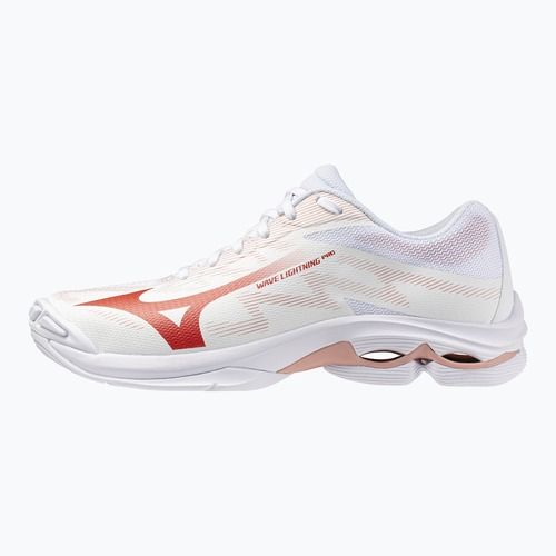 Încălțăminte de volei pentru femei Mizuno Wave Lightning Pro white/rose elegance/lava falls