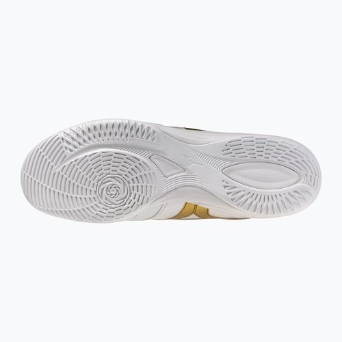 Încălțăminte de fotbal Mizuno Morelia Sala Pro IN white/football gold/galaxy sil