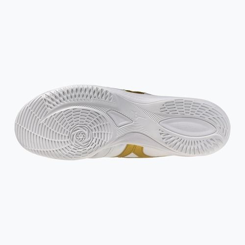 Încălțăminte de fotbal Mizuno Morelia Sala Elite IN white/football gold/galaxy sil