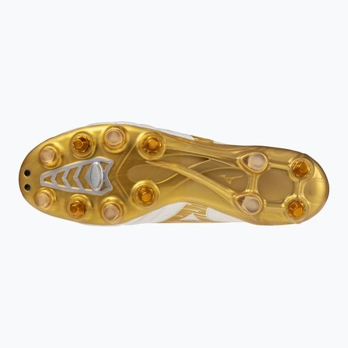 Încălțăminte de fotbal Mizuno Morelia Neo IV Beta Elite Mix white/mp gold/cool gray 3c