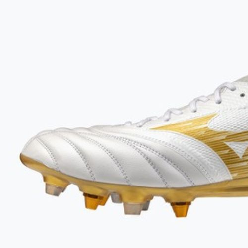 Încălțăminte de fotbal Mizuno Morelia Neo IV Beta Elite Mix white/mp gold/cool gray 3c