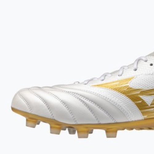 Încălțăminte de fotbal Mizuno Morelia Neo IV Beta Elite FG white/mp gold/cool gray 3c