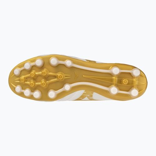 Încălțăminte de fotbal Mizuno Morelia Neo IV Beta Elite AG white/mp gold/cool gray 3c