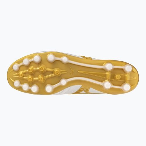 Încălțăminte de fotbal Mizuno Morelia Neo IV Beta Japan AG white/mp gold/cool gray 3c