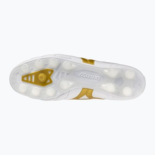 Încălțăminte de fotbal Mizuno Morelia II Pro FG white/football gold/galaxy silver