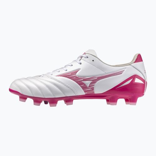 Încălțăminte de fotbal Mizuno Morelia Neo IV Pro FG white/fuchsia purple/fuchsia purple