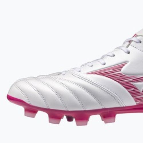 Încălțăminte de fotbal Mizuno Morelia Neo IV Pro FG white/fuchsia purple/fuchsia purple