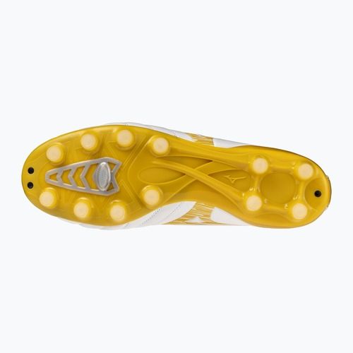Încălțăminte de fotbal Mizuno Morelia Neo IV Pro FG white/mp gold/cool gray 3c