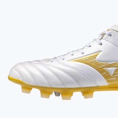 Încălțăminte de fotbal Mizuno Morelia Neo IV Pro FG white/mp gold/cool gray 3c