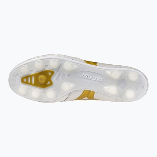 Încălțăminte de fotbal Mizuno Morelia II Elite FG white/football gold/galaxy silver
