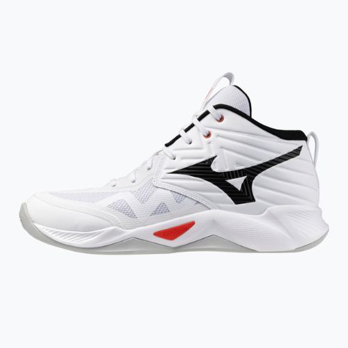 Încălțăminte de volei Mizuno Wave Momentum Pro Mid white/black/fiery red