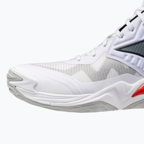 Încălțăminte de volei Mizuno Wave Momentum Elite Mid white/black/fiery red