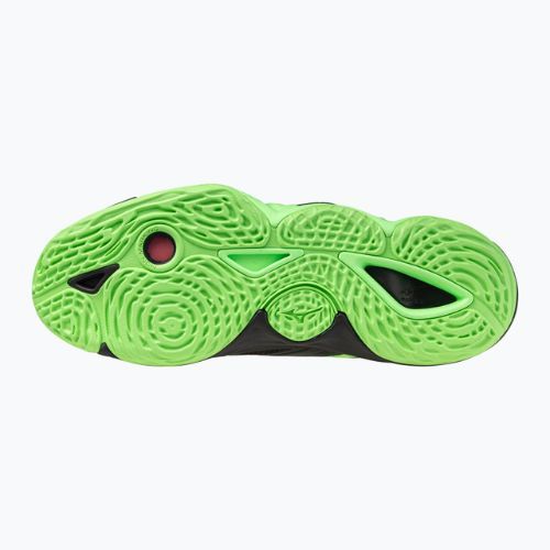 Încălțăminte de volei Mizuno Wave Momentum Elite black/glowing apple/mandarin orange