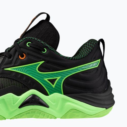 Încălțăminte de volei Mizuno Wave Momentum Elite black/glowing apple/mandarin orange