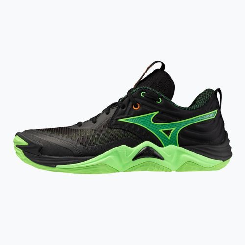 Încălțăminte de volei Mizuno Wave Momentum Elite black/glowing apple/mandarin orange