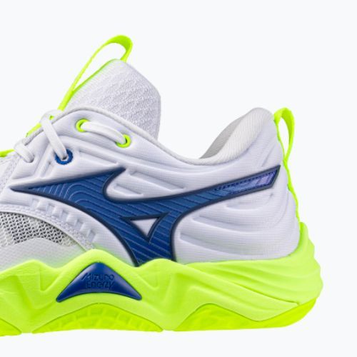 Încălțăminte de volei Mizuno Wave Momentum Elite white/lightning yellow/dazzling blue