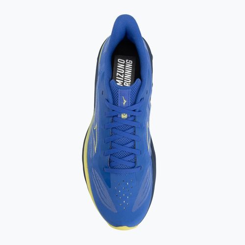 Încălțăminte de alergare pentru bărbați Mizuno Wave Skyrise 7 dazzling blue/fortune yellow/estate blue