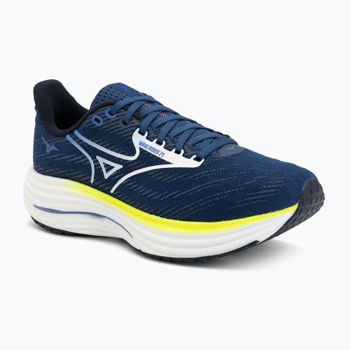 Încălțăminte de alergare pentru bărbați Mizuno Wave Rider 29 estate blue/white/lightning yellow