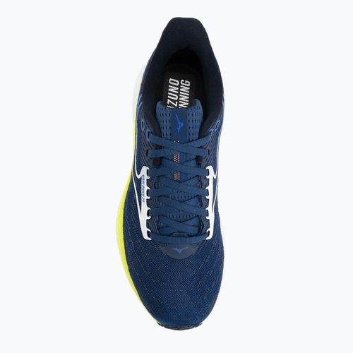 Încălțăminte de alergare pentru bărbați Mizuno Wave Rider 29 estate blue/white/lightning yellow