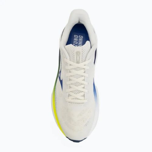 Încălțăminte de alergare pentru bărbați Mizuno Wave Sky 9 snow white/surf the web/lightning yellow