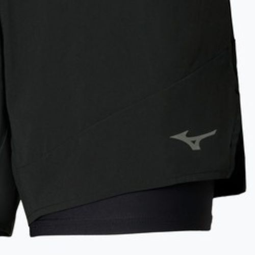 Pantaloni scurți de alergare pentru femei Mizuno Active 2in1 4.5 black