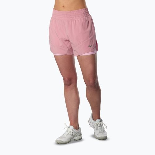 Pantaloni scurți de alergare pentru femei Mizuno Active 2in1 4.5 rose elegance